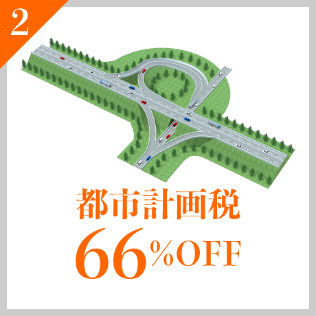 都市計画税66％OFF